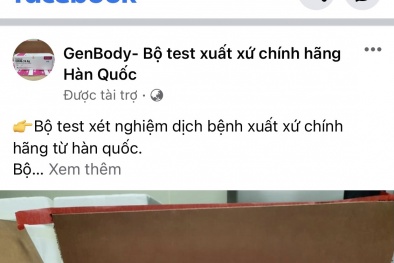 Kit test nhanh COVID-19 lại rao bán tràn lan trên mạng