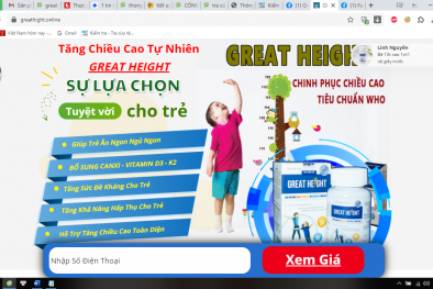 'Thổi phồng' công dụng sản phẩm Great Height, chất lượng thực sự ra sao?