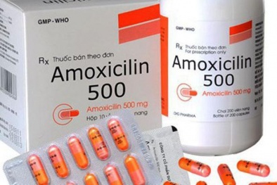 Tạm dừng phân phối, sử dụng thuốc Amoxicillin 500mg