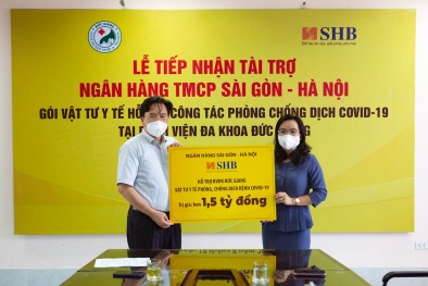SHB tiếp tục đồng hành, hỗ trợ các bệnh viện và người nghèo vượt qua đại dịch Covid-19