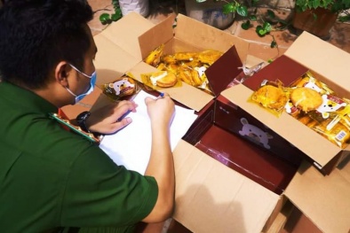 Lợi dụng xe 'luồng xanh' vận chuyển lượng lớn bánh trung thu nhập lậu nhãn hiệu 'con gấu'