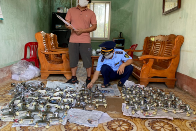 Thu giữ nhiều vòi chậu rửa, lưỡi cắt giả mạo nhãn hiệu đã được bảo hộ tại Việt Nam