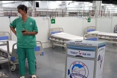 Ứng dụng robot tại bệnh viện dã chiến số 14 tại Tp. Hồ Chí Minh
