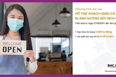 BAC A BANK ưu đãi cho vay hỗ trợ khách hàng cá nhân bị ảnh hưởng bởi dịch Covid-19