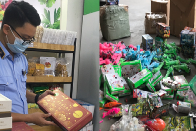 Bắc Ninh: Tiêu hủy hơn 2.000 bánh Trung thu và nhiều đồ chơi trẻ em không rõ nguồn gốc