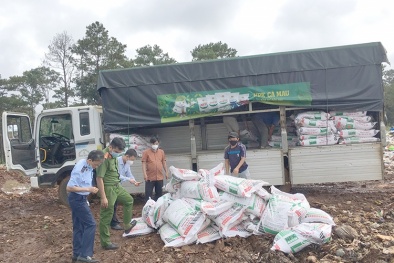 Lâm Đồng: Liên tiếp phát hiện nhiều cơ sở buôn bán phân bón giả, kém chất lượng