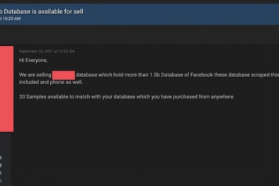 Dữ liệu 1,5 tỷ người dùng Facebook bị hacker rao bán, người dùng có nên lo lắng?
