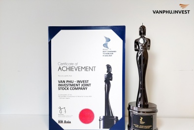Văn Phú – Invest được vinh danh giải thưởng 'Nơi làm việc tốt nhất Châu Á' ngay trong lần đầu tham dự
