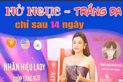 Viên sủi LADY 'mượn tay' người nổi tiếng 'vẽ' công dụng trên trời?