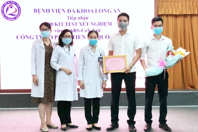 Long An: Tiếp nhận 2.000 kit test xét nghiệm SARS-CoV-2