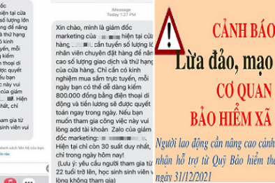 Cảnh báo về thủ đoạn nhắn tin lừa đảo 'việc nhẹ, lương cao'