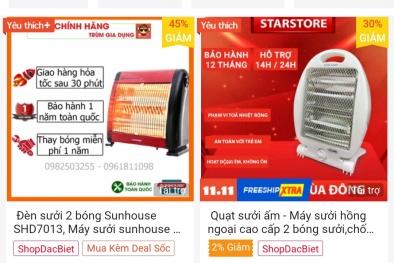 Quạt sưởi đầu đông: Tỉnh táo nguồn gốc, cẩn trọng sử dụng