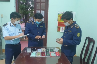 Thu giữ lô điện thoại Iphone có dấu hiệu nhập lậu tại tỉnh Quảng Bình 