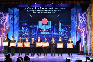 Trao Giải thưởng Sáng tạo khoa học công nghệ Việt Nam năm 2020