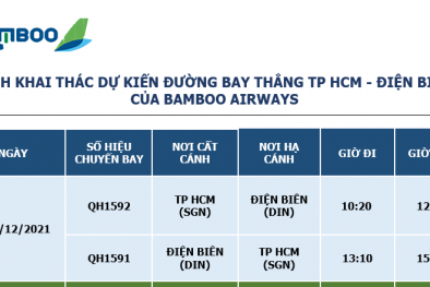Bamboo Airways mở bán vé bay thẳng TP HCM – Điện Biên, giá từ 159.000 đồng