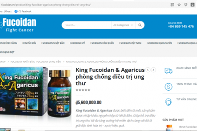 Chiêu quảng cáo 'thổi phồng' chất lượng sản phẩm King Fucoidan & Agaricus, lừa dối người tiêu dùng 