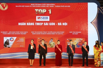 Nhiều sản phẩm của SHB lọt Top 1 'Hàng Việt Nam được người tiêu dùng yêu thích nhất năm 2021'