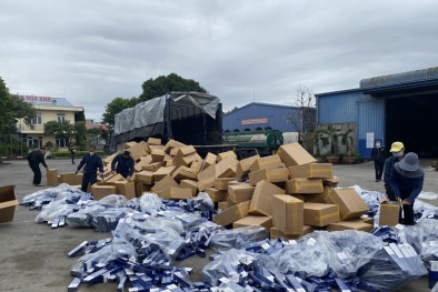 Tiêu hủy hơn 1 triệu bao thuốc lá giả mạo nhãn hiệu nổi tiếng