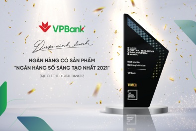 VPBank là đại diện duy nhất của Việt Nam nhận giải thưởng ‘Ngân hàng số sáng tạo nhất 2021’