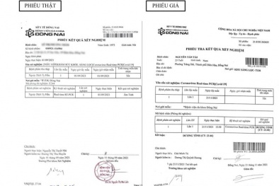 Xuất hiện tình trạng làm giả phiếu xét nghiệm COVID-19 ở Đồng Nai