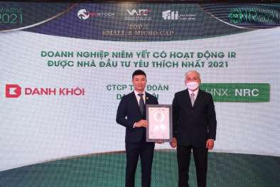 Tập đoàn Danh Khôi nhận 'cú đúp' giải thưởng tại IR Awards 2021