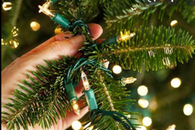 Giáng sinh: Cẩn trọng khi dùng đèn trang trí cây thông Noel