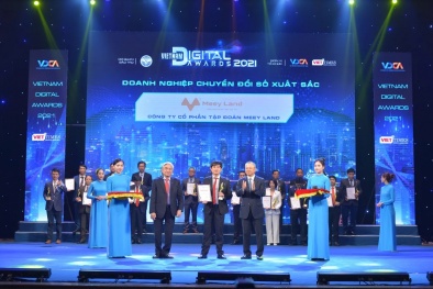 Meey Land nhận giải thưởng Doanh nghiệp Chuyển đổi số xuất sắc tại Vietnam Digital Awards 2021