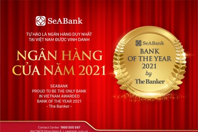 SeABank là ngân hàng duy nhất tại Việt Nam được The Banker vinh danh Ngân hàng của năm 2021