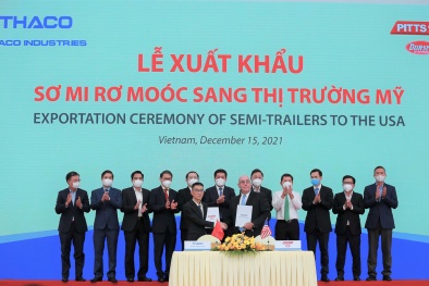 Thaco ký thoả thuận với PITTS Enterprise độc quyền phân phối sơ mi rơ moóc tại thị trường Mỹ