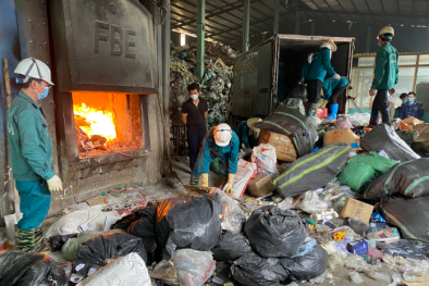 Hải Dương: Tiêu hủy 150.000 sản phẩm hàng hóa vi phạm