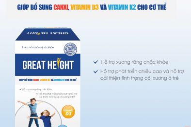 Cảnh báo thực phẩm BVSK Great Height vi phạm quy định quảng cáo 