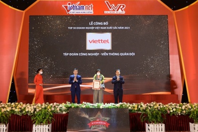 Viettel đứng đầu Top 50 Doanh nghiệp xuất sắc nhất Việt Nam