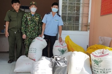 Đồng Tháp: Thu giữ 1.350 kg đường kết tinh nhập lậu