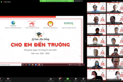 Hàng trăm em học sinh hiếu học, có hoàn cảnh khó khăn tại Đồng Nai nhận học bổng 'Cho em đến trường'                          