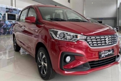 Được giảm lệ phí trước bạ, giá lăn bánh xe Suzuki Ertiga chỉ hơn 400 triệu