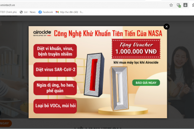 Bài 2: Thiết bị dùng công nghệ Airocide của Công ty Việt Mỹ có tiêu diệt được Covid-19 như quảng cáo?