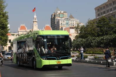 Xe điện Vinbus chính thức vận hành tuyến đầu tiên tại TP. Hồ Chí Minh