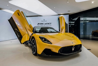 Maserati MC20 mạ vàng đầu tiên tại Việt Nam