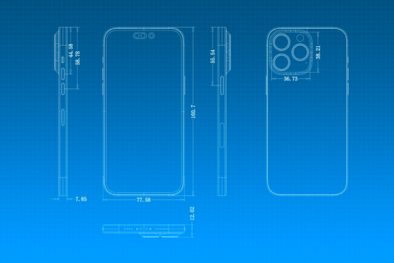 iPhone 14 Pro: Rò rỉ bản thiết kế, camera đục lỗ kép
