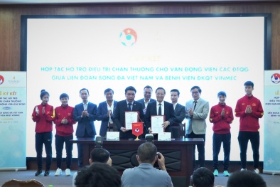 Lễ ký kết hợp tác hỗ trợ điều trị chấn thương cho đội tuyển quốc gia giữa VFF và Vinmec