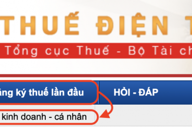 Cách đăng ký thuế lần đầu (nhận mã số thuế cá nhân) trực tuyến