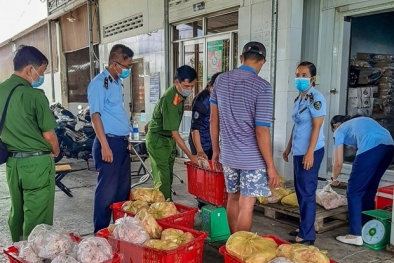 Cần Thơ: Thu giữ hơn 3 tạ thực phẩm đông lạnh không rõ nguồn gốc
