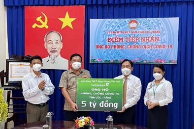 Vietcombank tài trợ 5 tỷ đồng hỗ trợ công tác phòng, chống dịch Covid-19 tại tỉnh Sóc Trăng