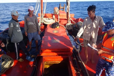 Phát hiện và thu giữ 130.000 lít dầu DO trái phép trên vùng biển