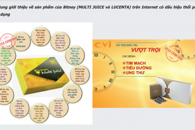Cảnh báo kinh doanh đa cấp không giấy phép liên quan tới sản phẩm Multi Juice và Lucenta 