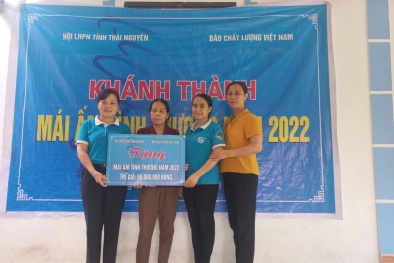 VietQ.vn cùng Hội LHPN Thái Nguyên khánh thành nhà mái ấm tình thương tặng hội viên phụ nữ nghèo