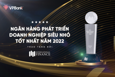 VPBank nhận giải thưởng Ngân hàng phát triển doanh nghiệp siêu nhỏ tốt nhất năm 2022
