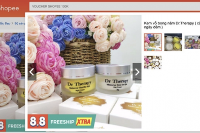 Thu hồi 3 loại sản phẩm kem Dr Therapy Melasma bán trên Shopee do chứa chất cấm