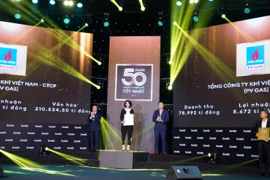 PV GAS lần thứ 10 liên tiếp nhận vinh danh của Forbes