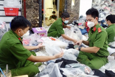 TP. Hồ Chí Minh: Phát hiện và xử lý nhiều quần áo, máy tính xách tay dấu hiệu giả mạo nhãn hiệu